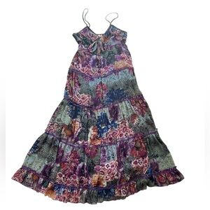 Bela Multicolor Boho Maxi Dress SZ S